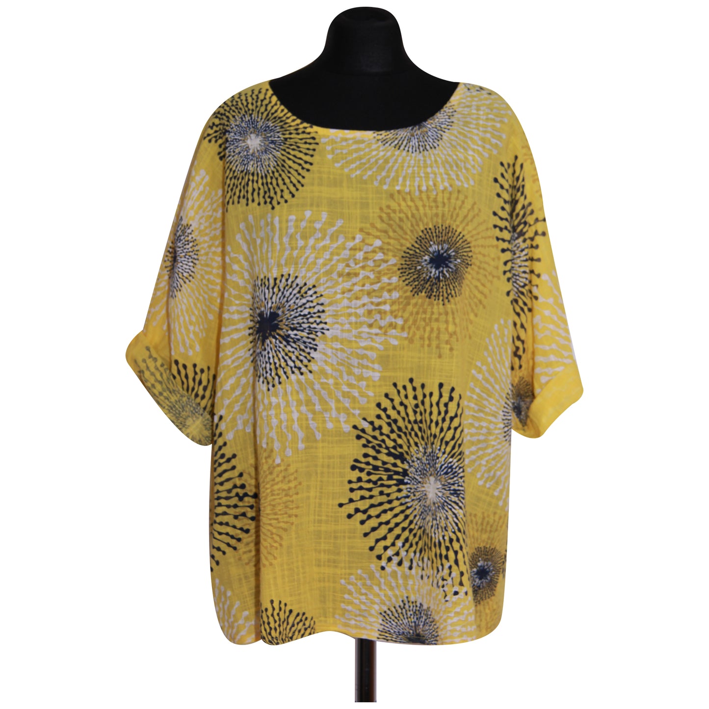 Gecropt topje met Italiaanse spetterprint - Trendy en opvallend