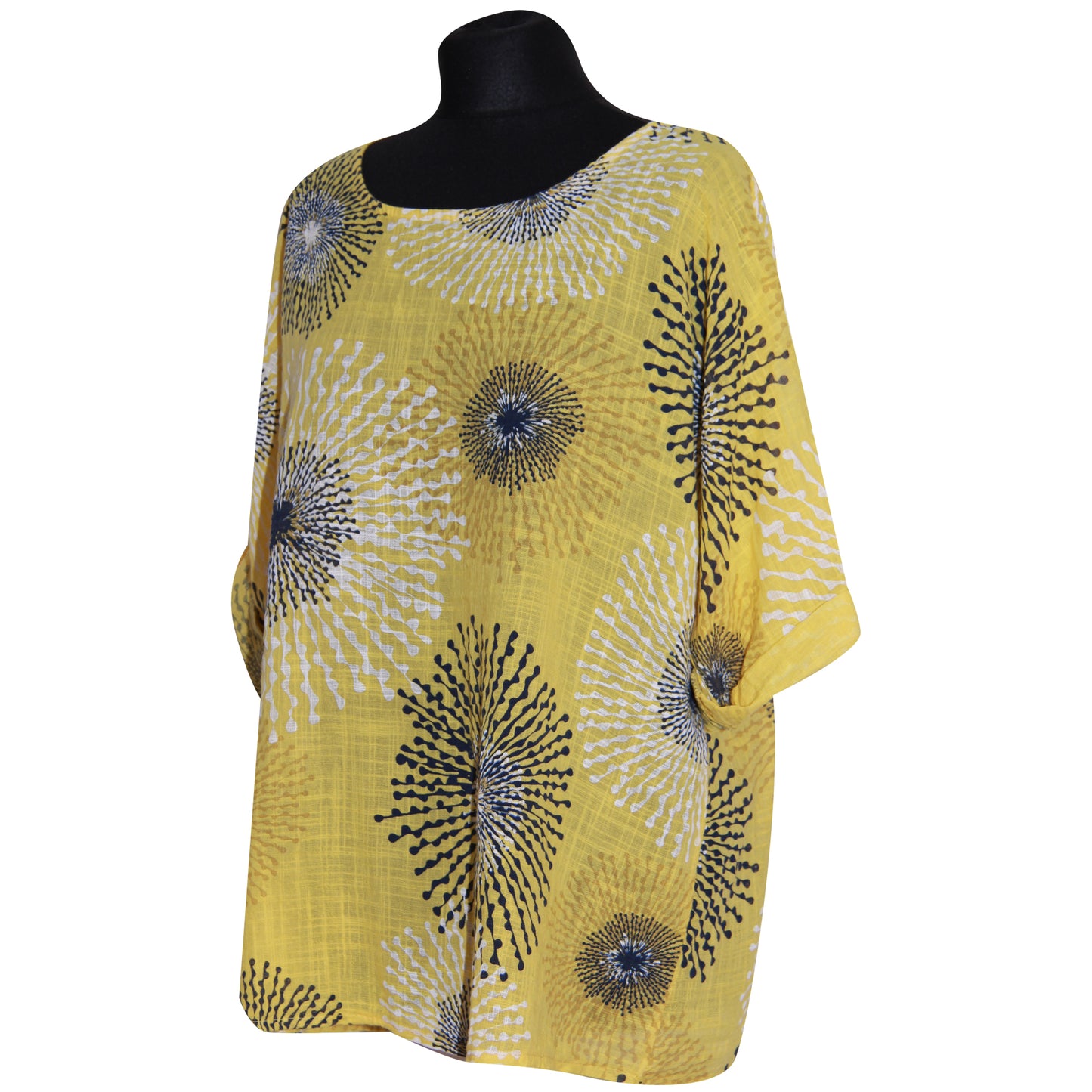 Gecropt topje met Italiaanse spetterprint - Trendy en opvallend
