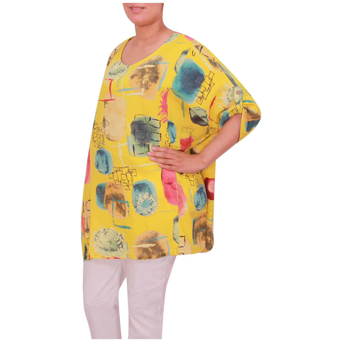 Italian Cotton Top, Apple Print, ladies tops,