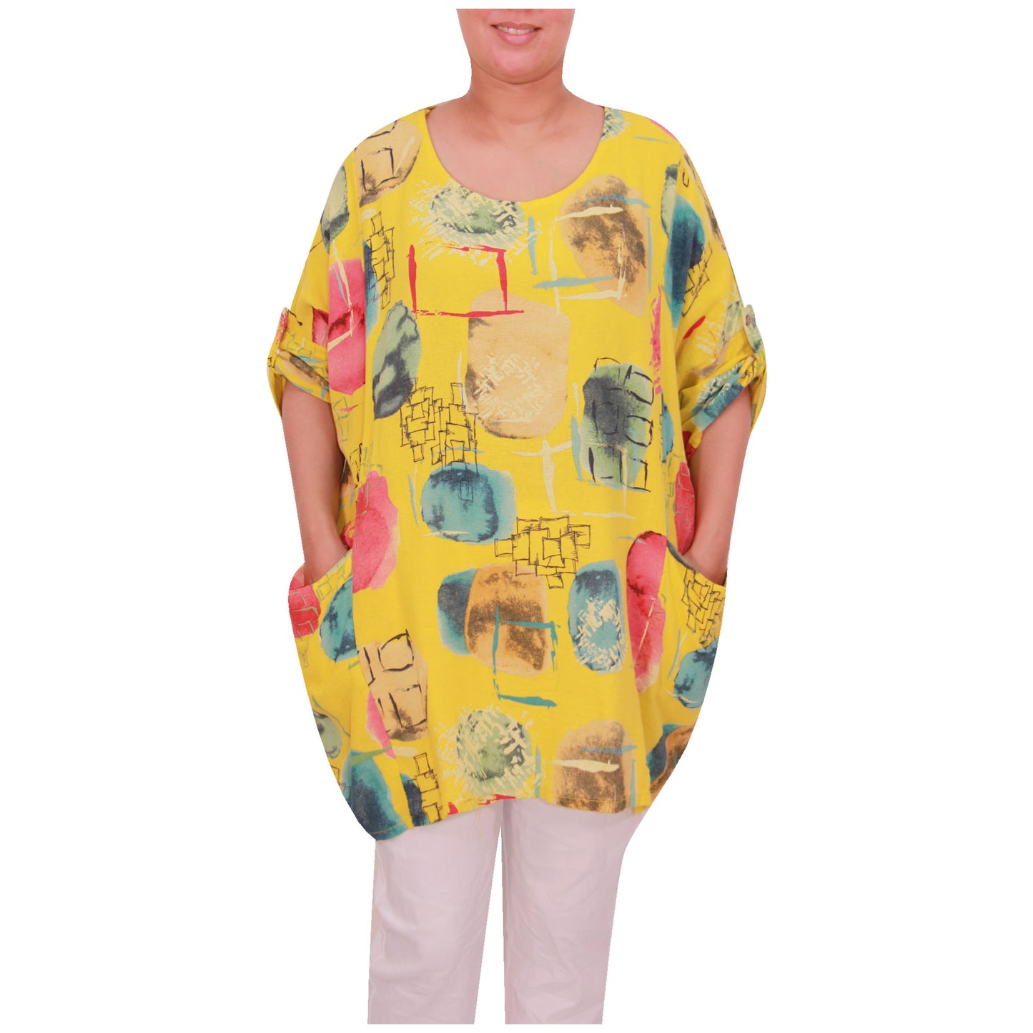 Italian Cotton Top, Apple Print, ladies tops,