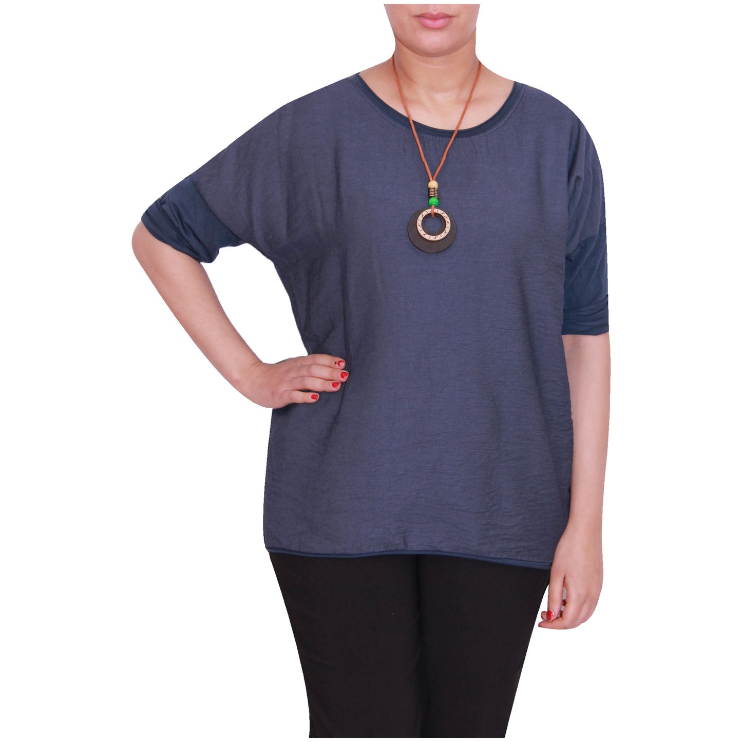Chemise Crop Top Unie pour Femme, Fabriquée en Italie, avec un Tissu de Qualité Supérieure