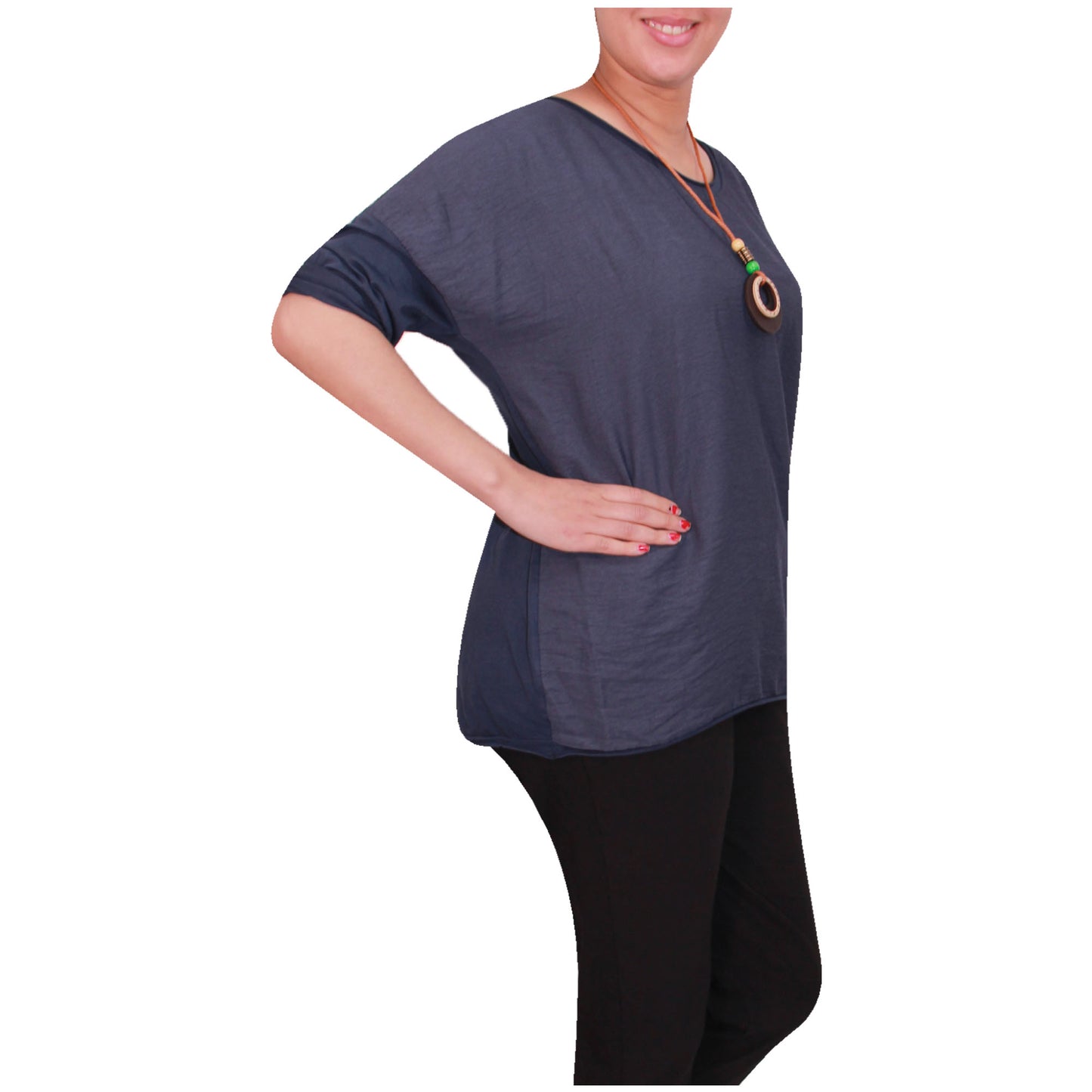 Chemise Crop Top Unie pour Femme, Fabriquée en Italie, avec un Tissu de Qualité Supérieure