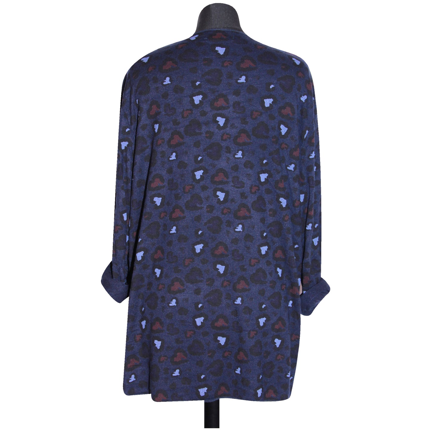 femmes italiennes hauts dames hiver imprimé animal longueur courte