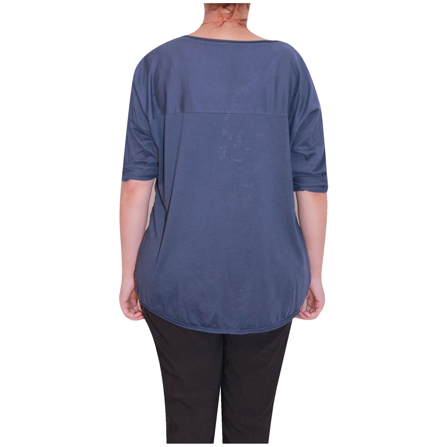 Chemise Crop Top Unie pour Femme, Fabriquée en Italie, avec un Tissu de Qualité Supérieure