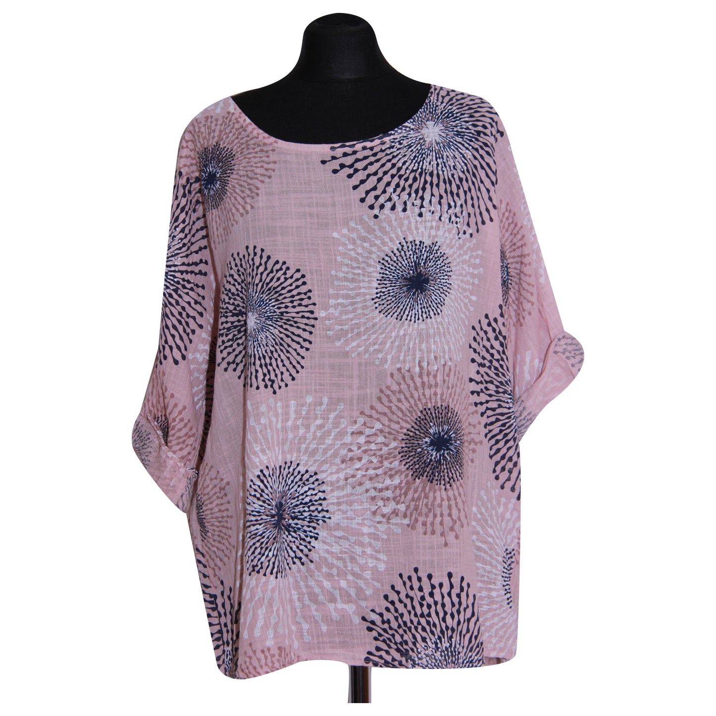 Gecropt topje met Italiaanse spetterprint - Trendy en opvallend