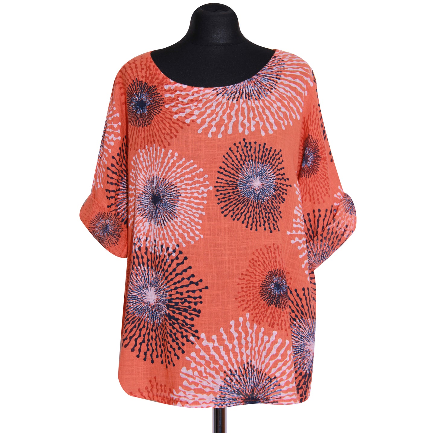 Gecropt topje met Italiaanse spetterprint - Trendy en opvallend