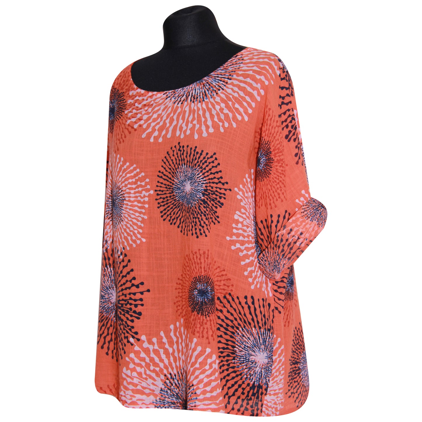 Gecropt topje met Italiaanse spetterprint - Trendy en opvallend