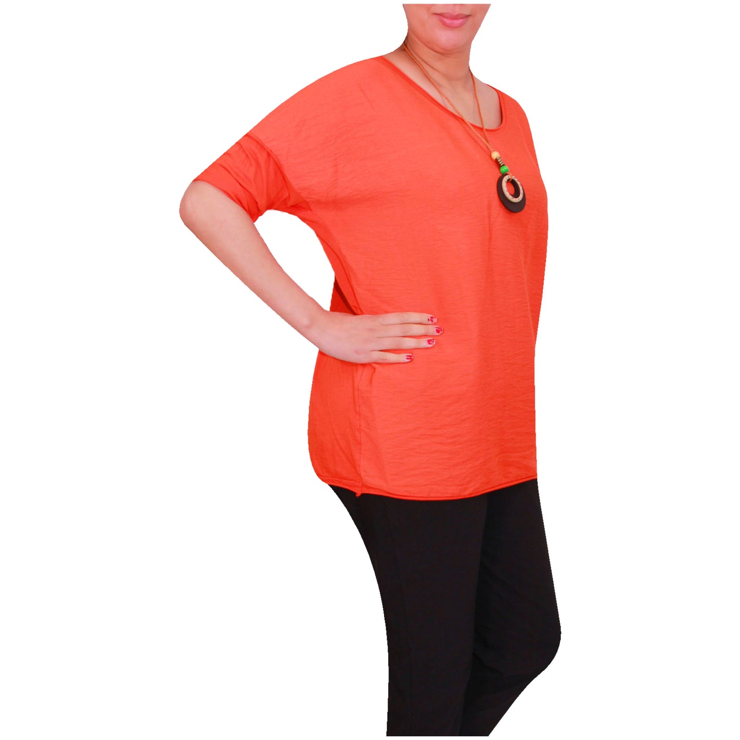 Chemise Crop Top Unie pour Femme, Fabriquée en Italie, avec un Tissu de Qualité Supérieure