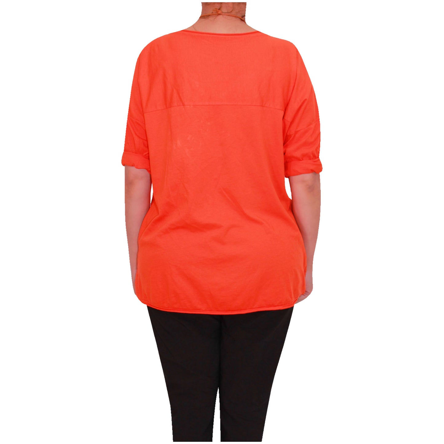Chemise Crop Top Unie pour Femme, Fabriquée en Italie, avec un Tissu de Qualité Supérieure
