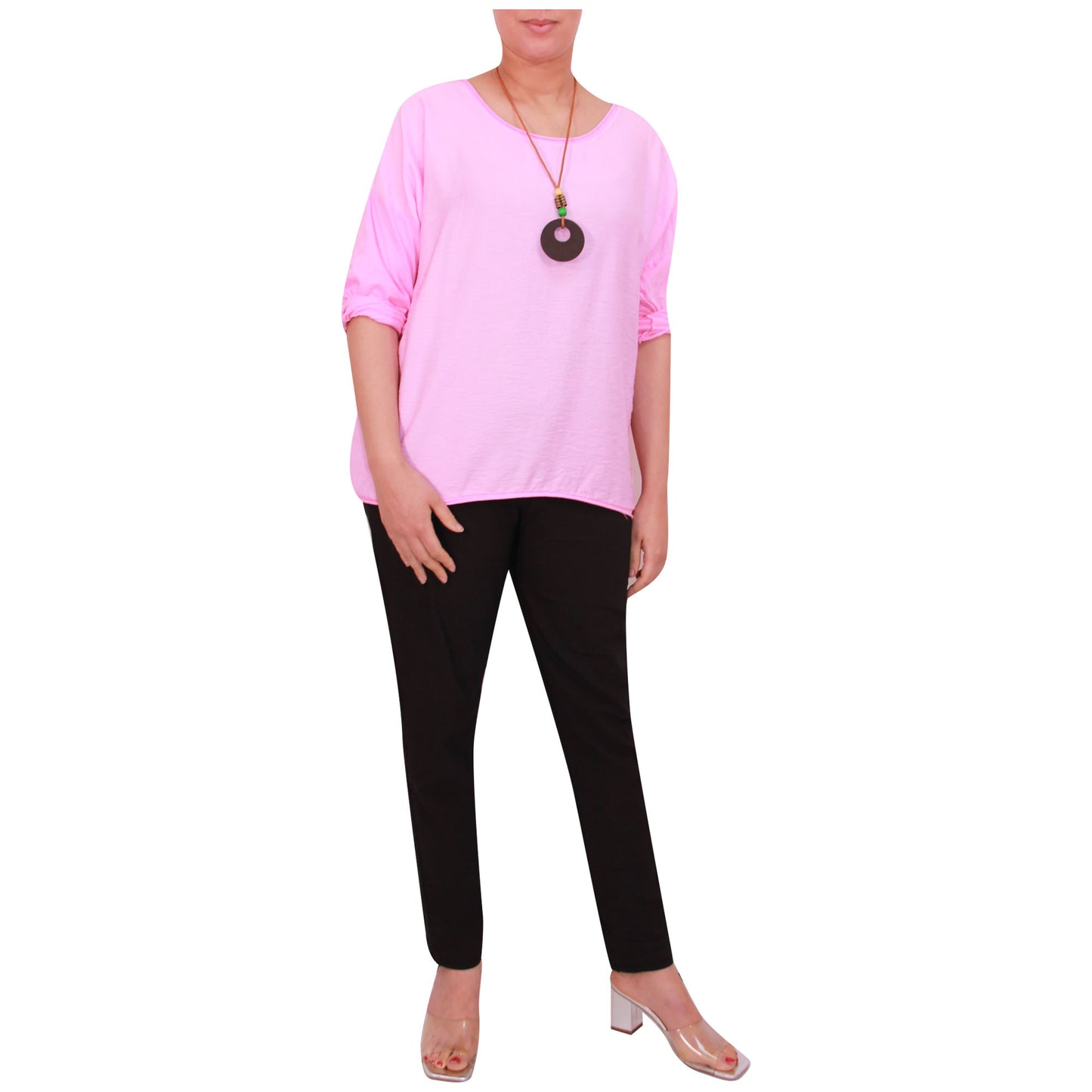 Chemise Crop Top Unie pour Femme, Fabriquée en Italie, avec un Tissu de Qualité Supérieure