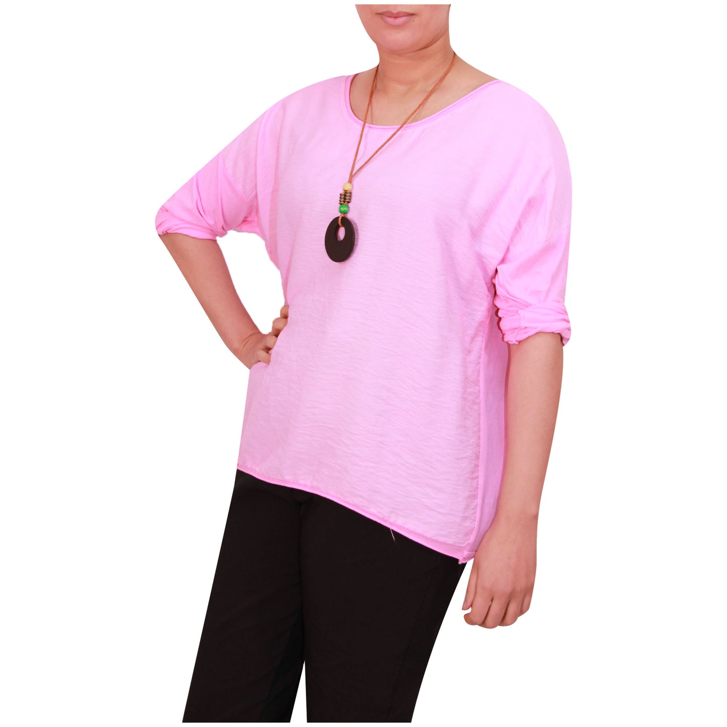 Chemise Crop Top Unie pour Femme, Fabriquée en Italie, avec un Tissu de Qualité Supérieure