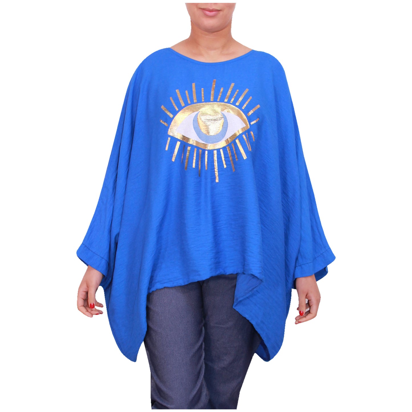 Mesdames fashion top femmes plus taille kimono eye top filles