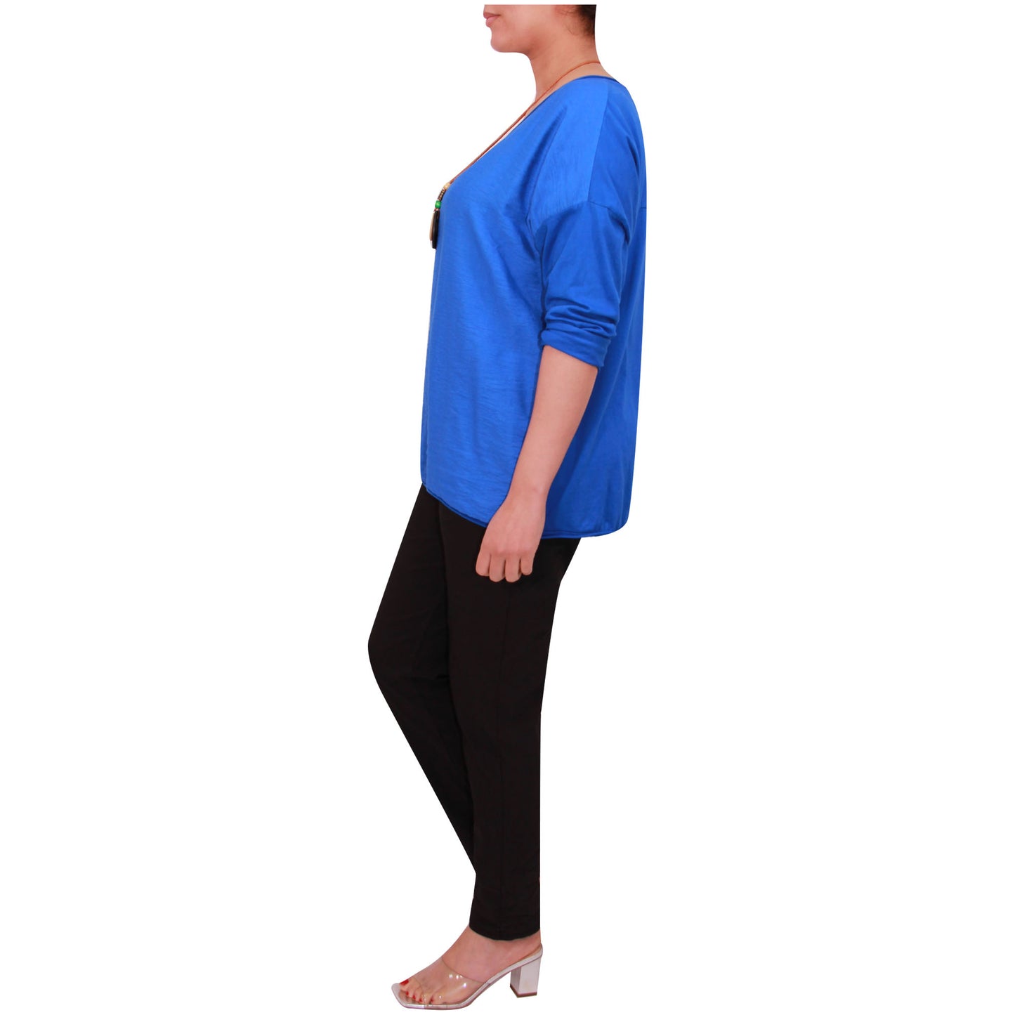 Chemise Crop Top Unie pour Femme, Fabriquée en Italie, avec un Tissu de Qualité Supérieure