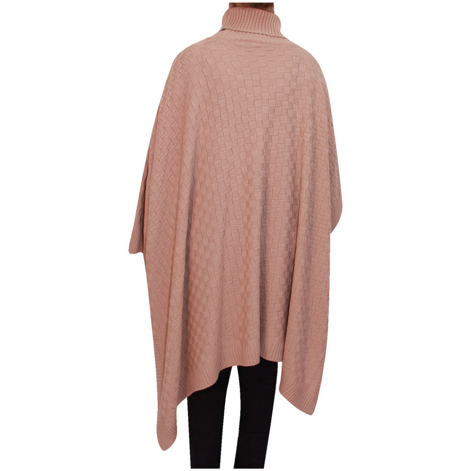 Femmes Poncho Mesdames Col Bénitier tricoté Poncho Cape Châle Écharpe Wrap
