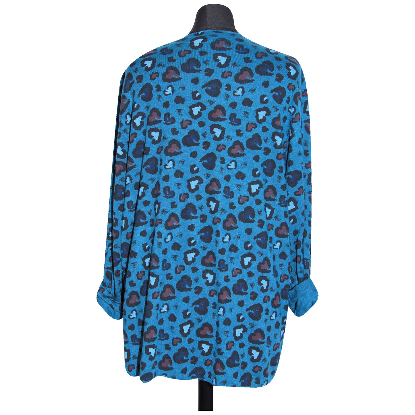 femmes italiennes hauts dames hiver imprimé animal longueur courte