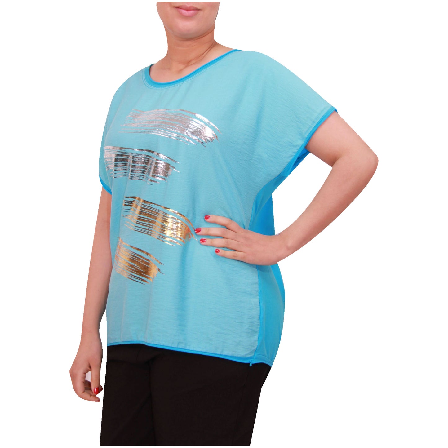 Haut à manches courtes pour femmes, t-shirt imprimé feuille italienne pour femmes, été