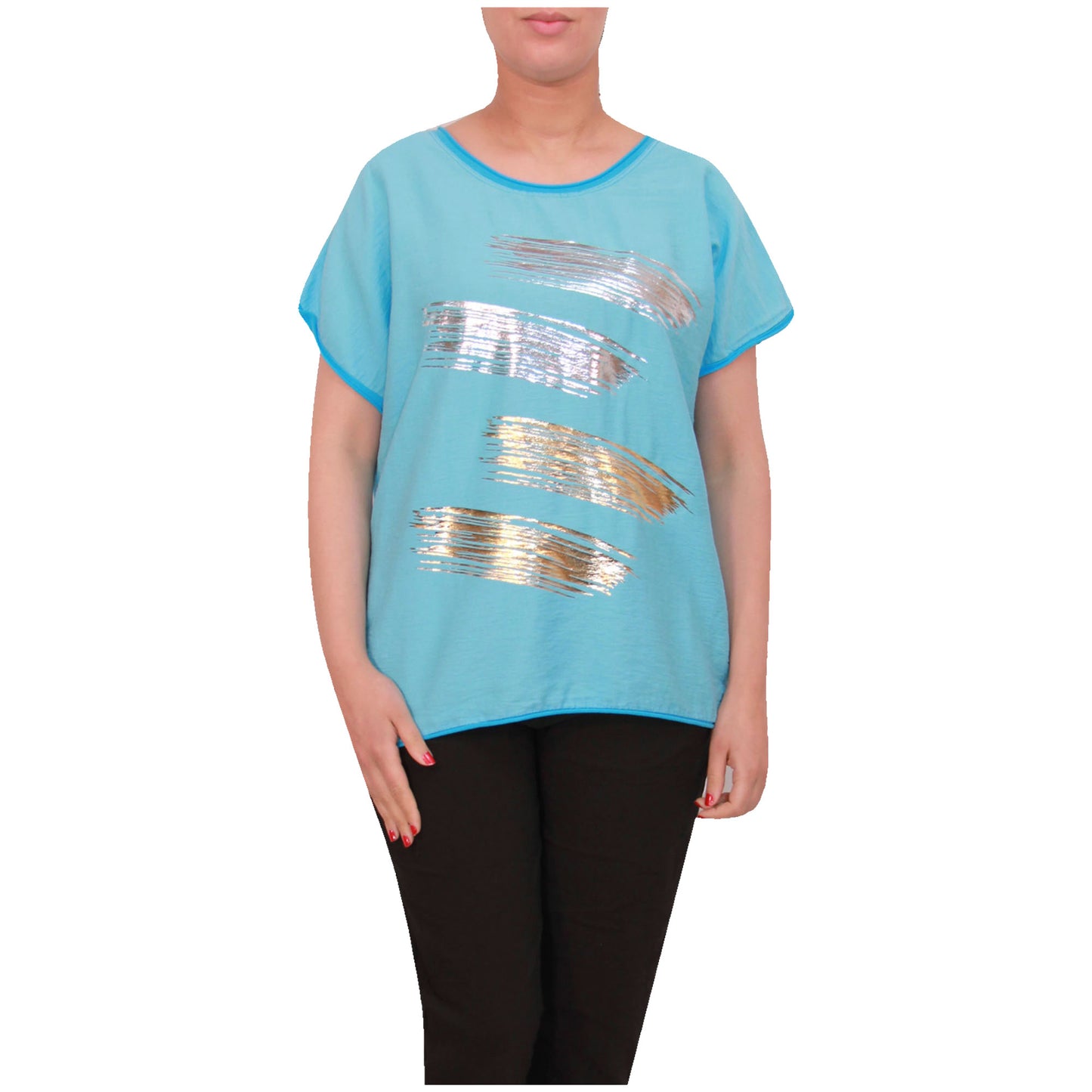 Haut à manches courtes pour femmes, t-shirt imprimé feuille italienne pour femmes, été
