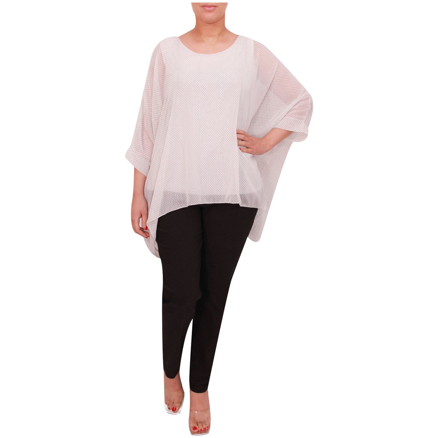 Haut femme kimono chemisier en mousseline de soie