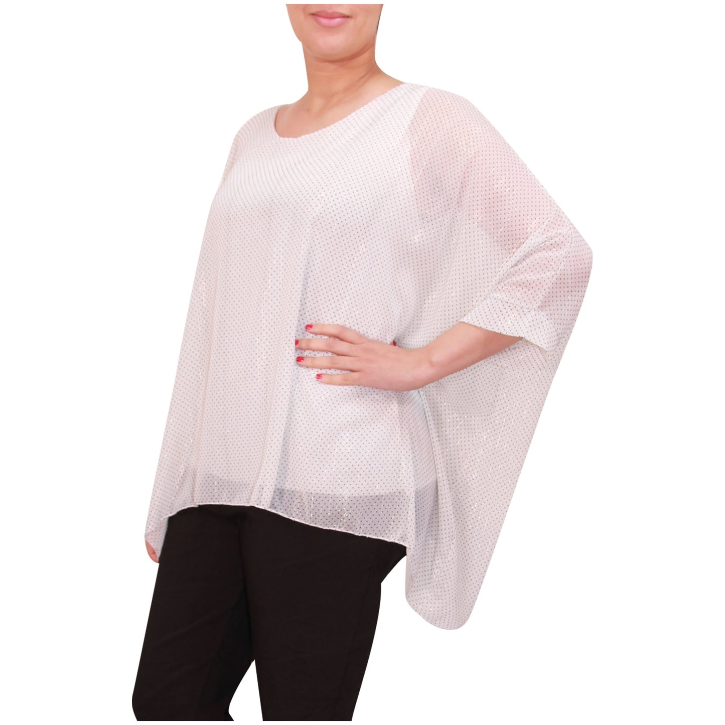 Haut femme kimono chemisier en mousseline de soie