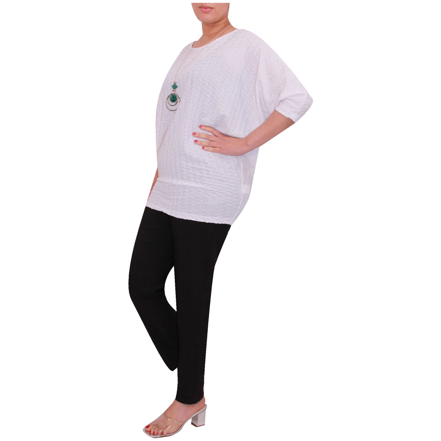 Haut de pêche Batwing pour femme avec imprimé peau