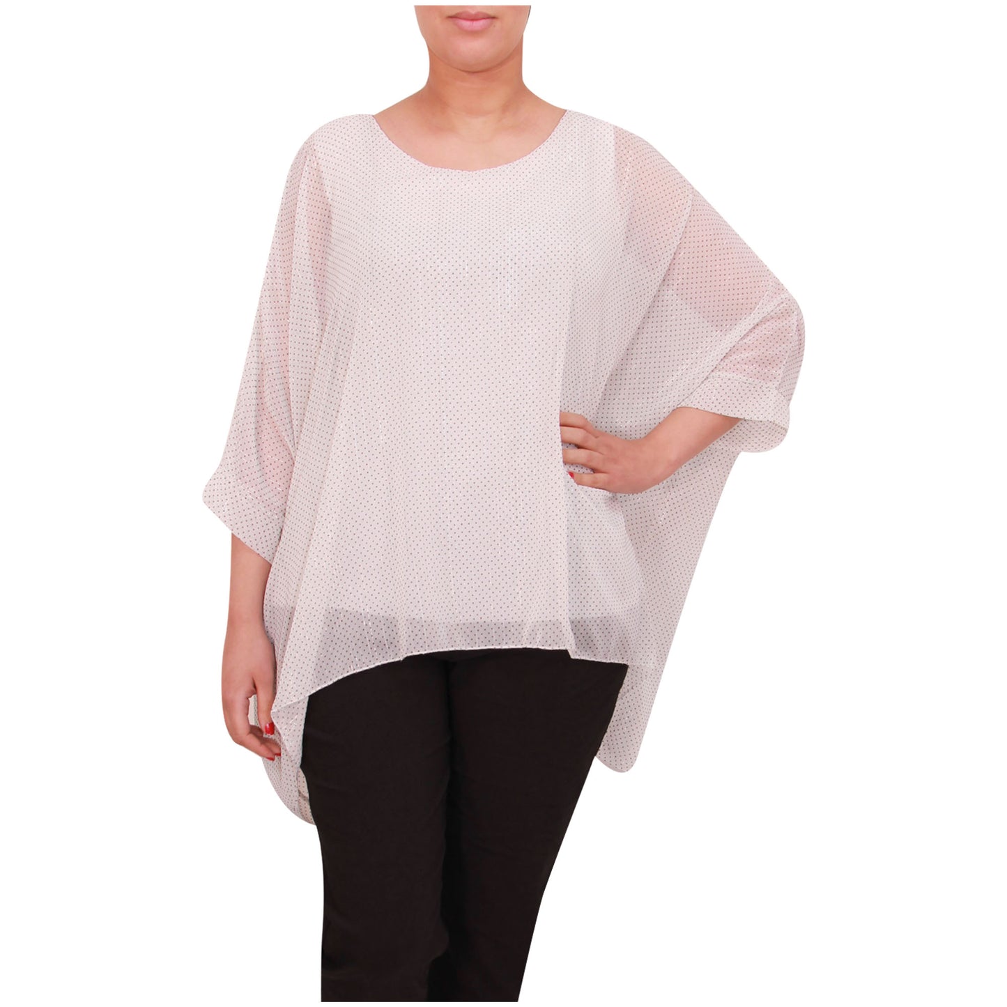 Haut femme kimono chemisier en mousseline de soie