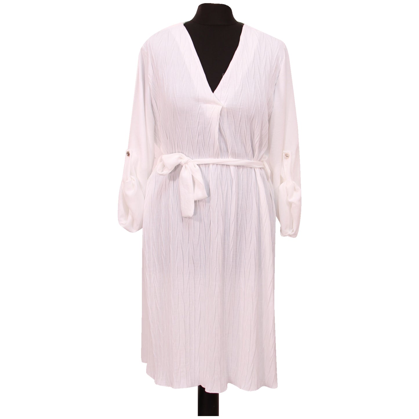 ROBE SWING NŒUD À NOUER POUR FEMME MI-LONGUEUR