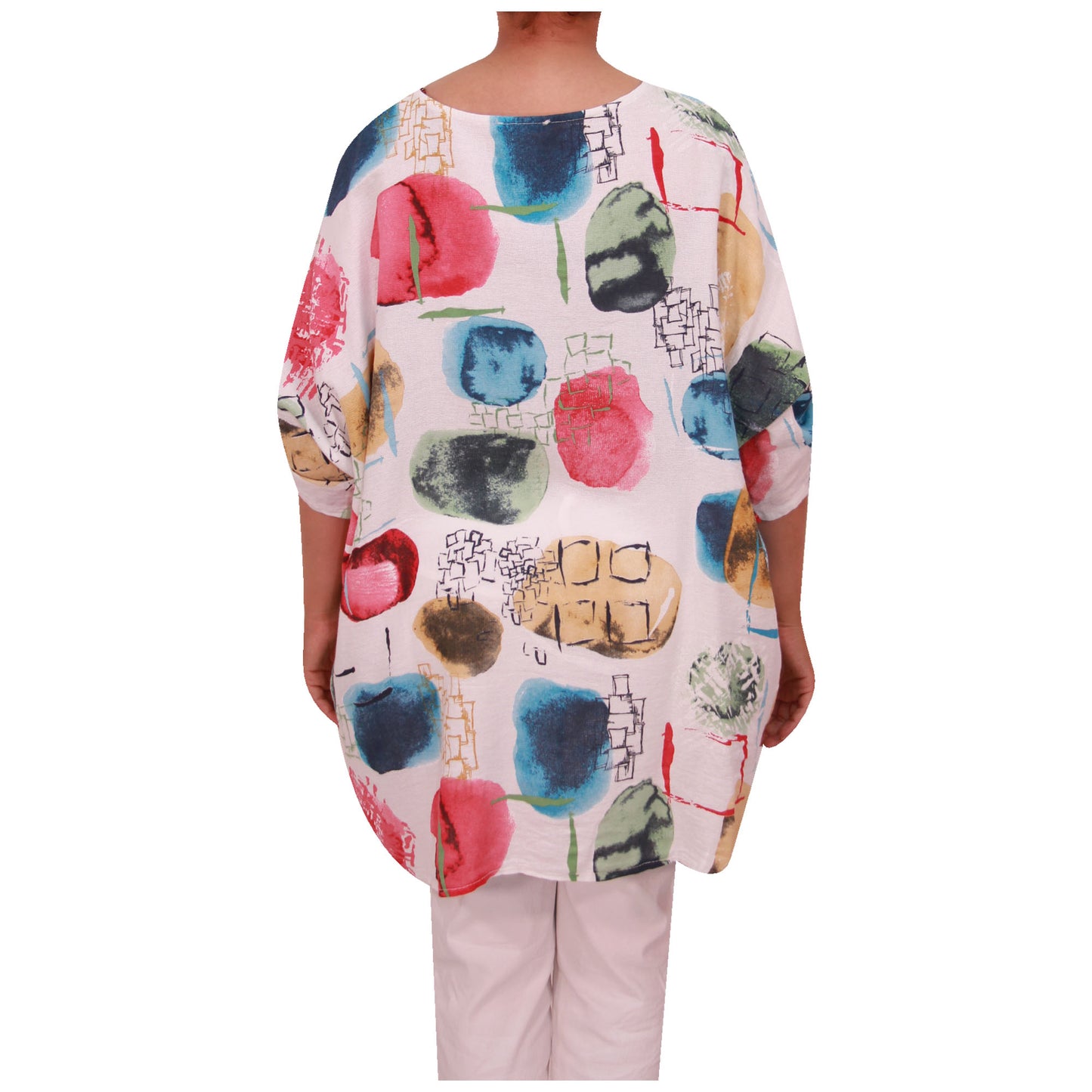 Italian Cotton Top, Apple Print, ladies tops,