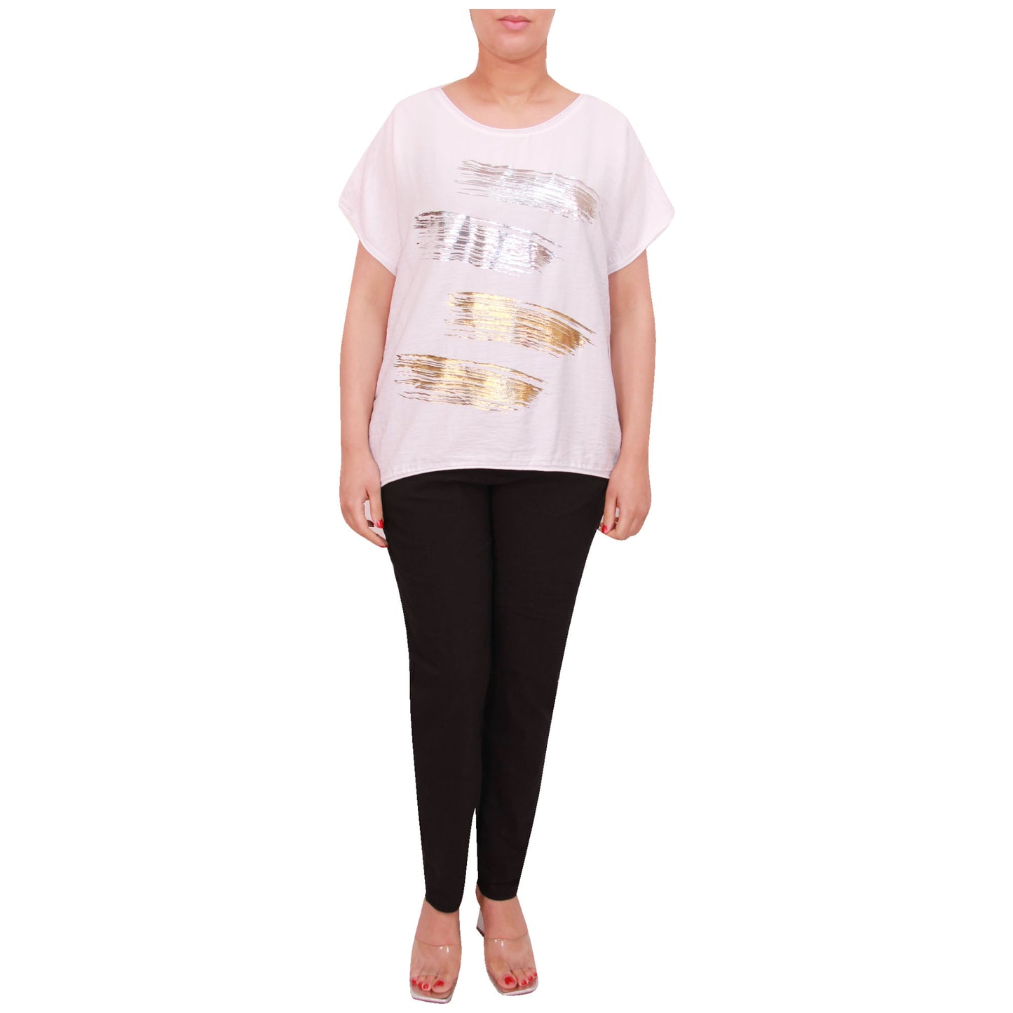 Haut à manches courtes pour femmes, t-shirt imprimé feuille italienne pour femmes, été
