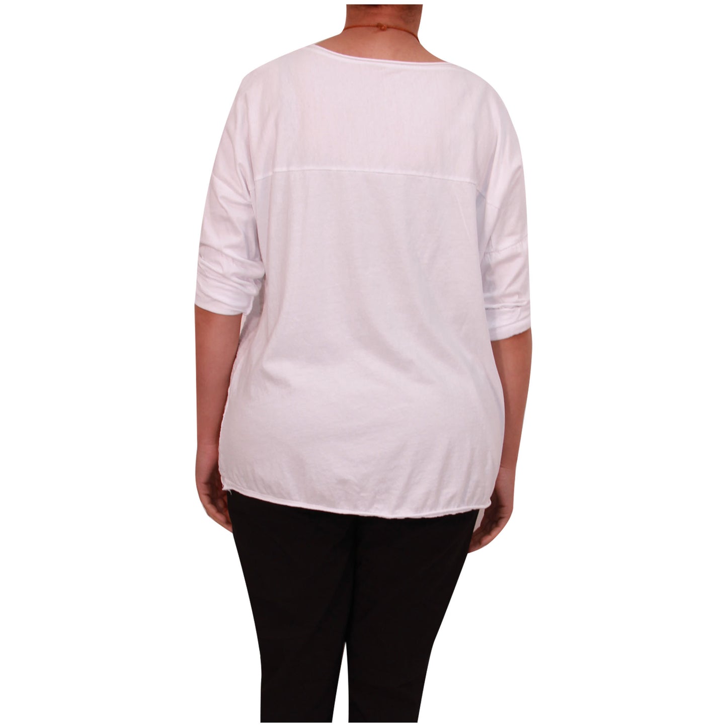 Chemise Crop Top Unie pour Femme, Fabriquée en Italie, avec un Tissu de Qualité Supérieure
