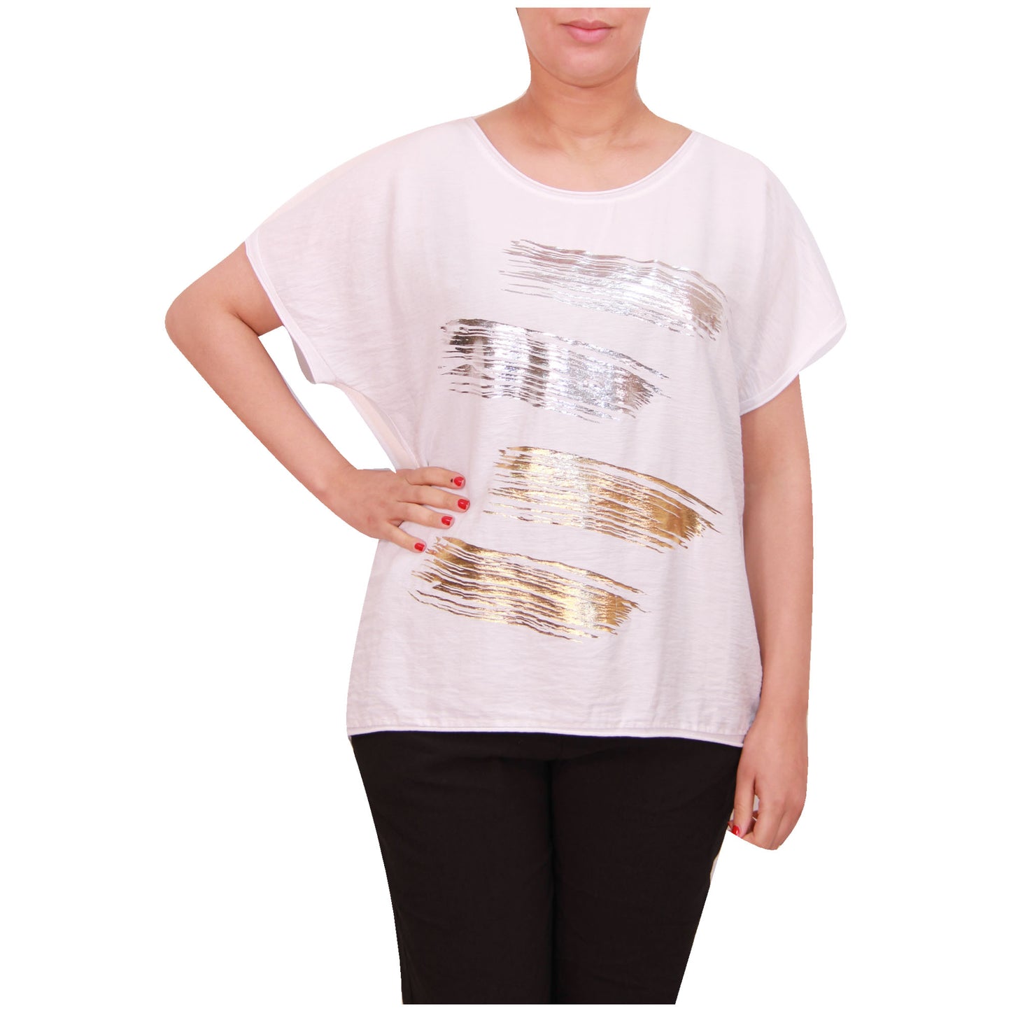Haut à manches courtes pour femmes, t-shirt imprimé feuille italienne pour femmes, été