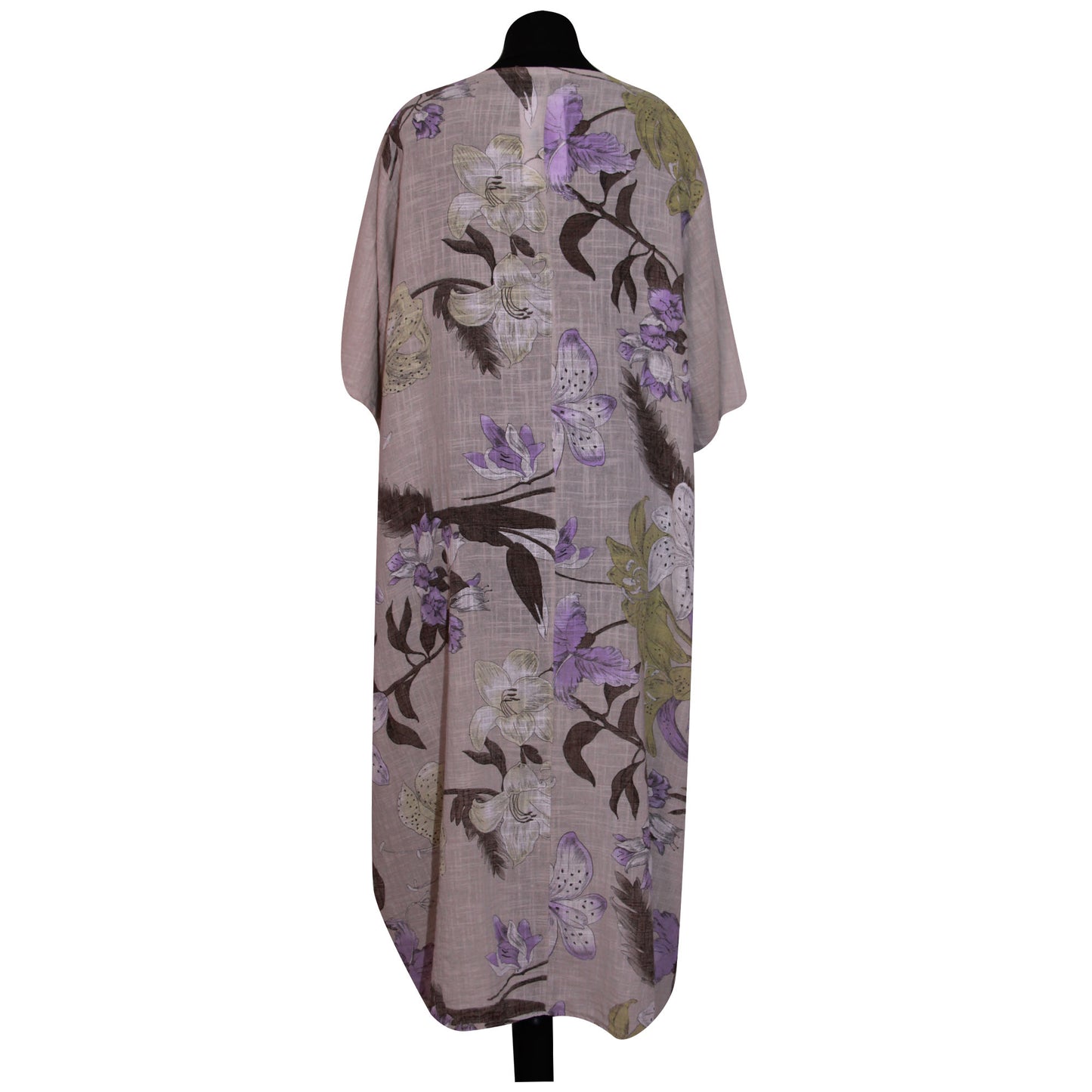 Italian Floral Printed Cotton Dress for Women