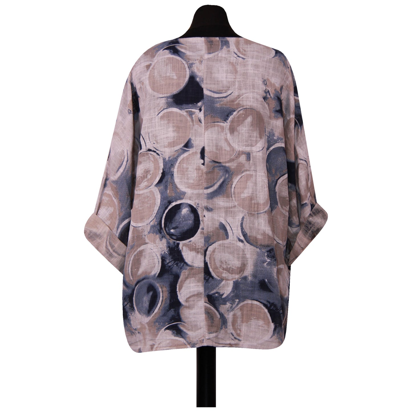Circle Print Italian Crop Top