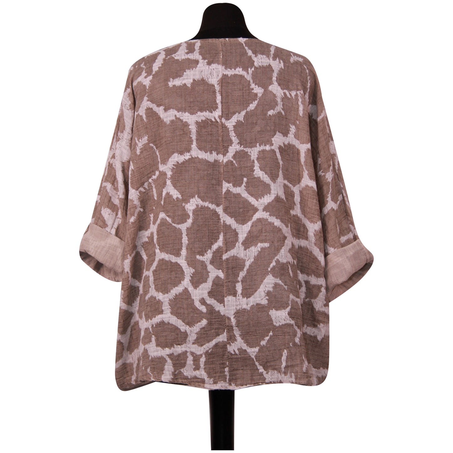 Giraffe Print Italian Crop Top