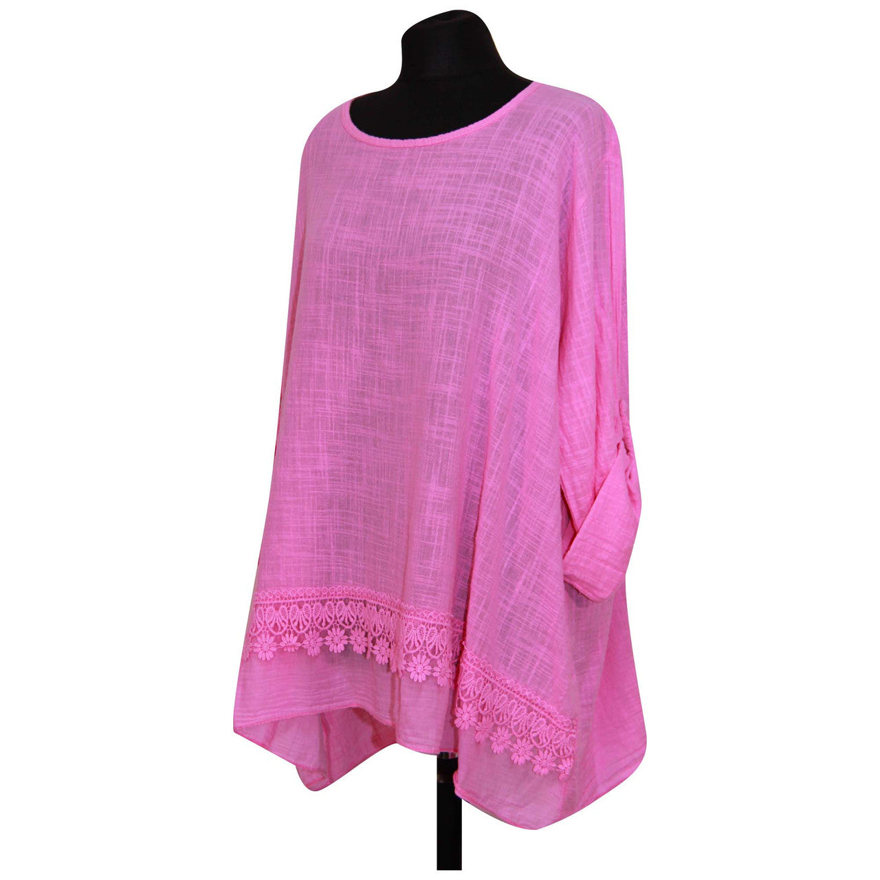 Italian Ladies Plain Lace Top