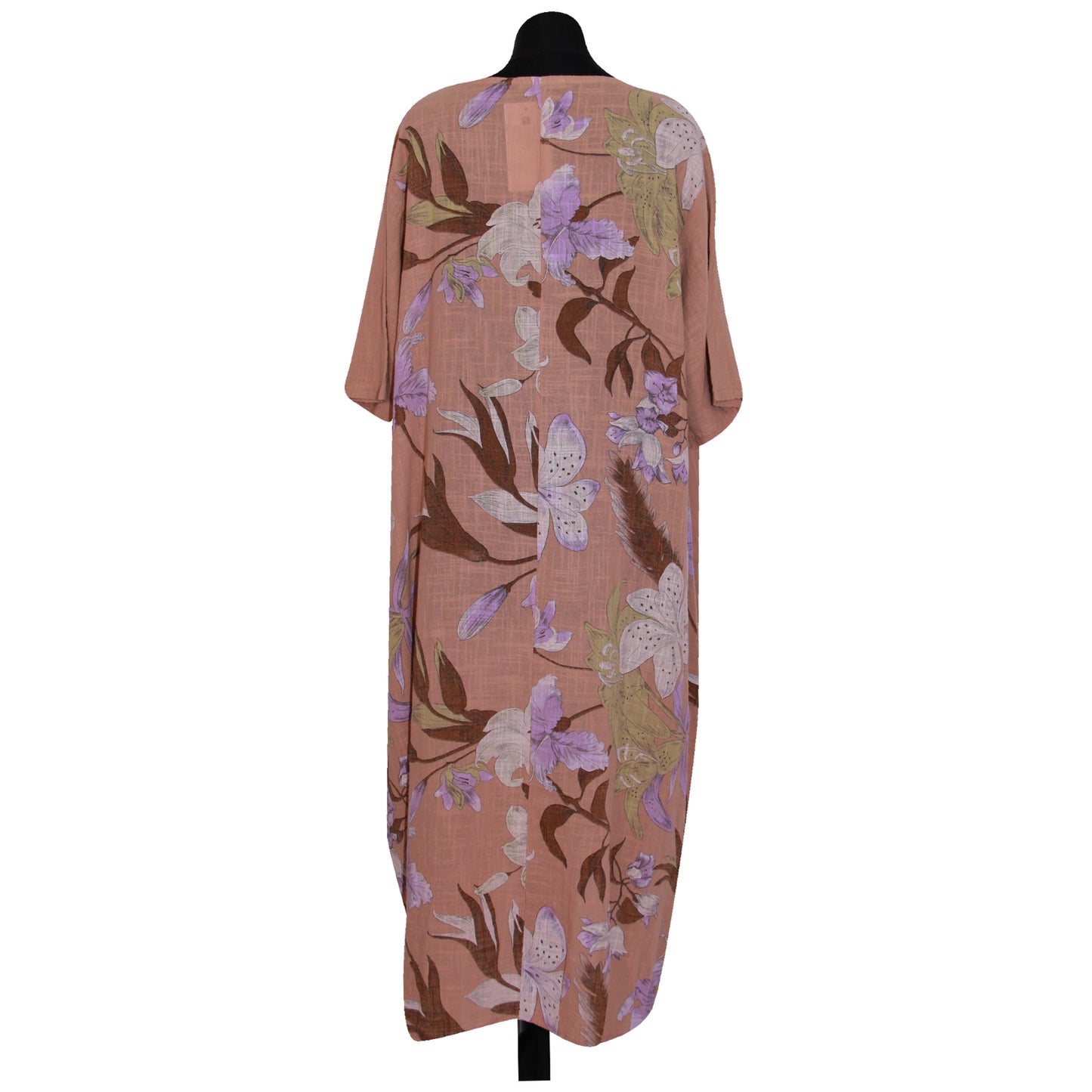 Italian Floral Printed Cotton Dress for Women