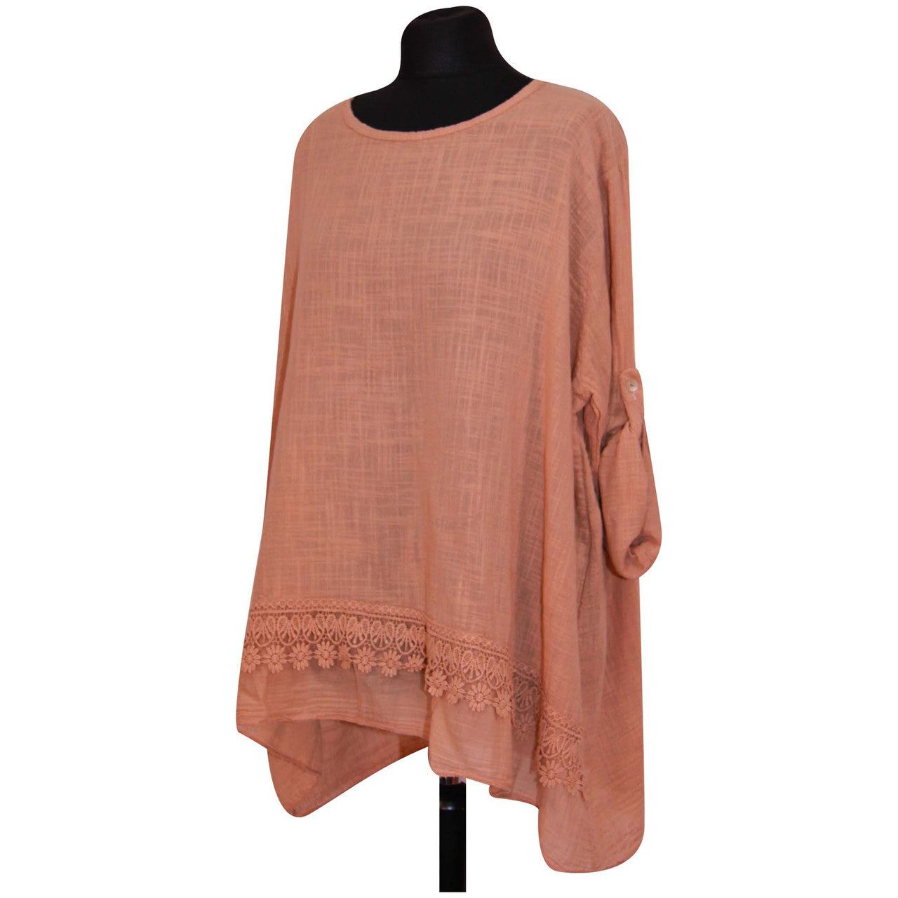 Italian Ladies Plain Lace Top