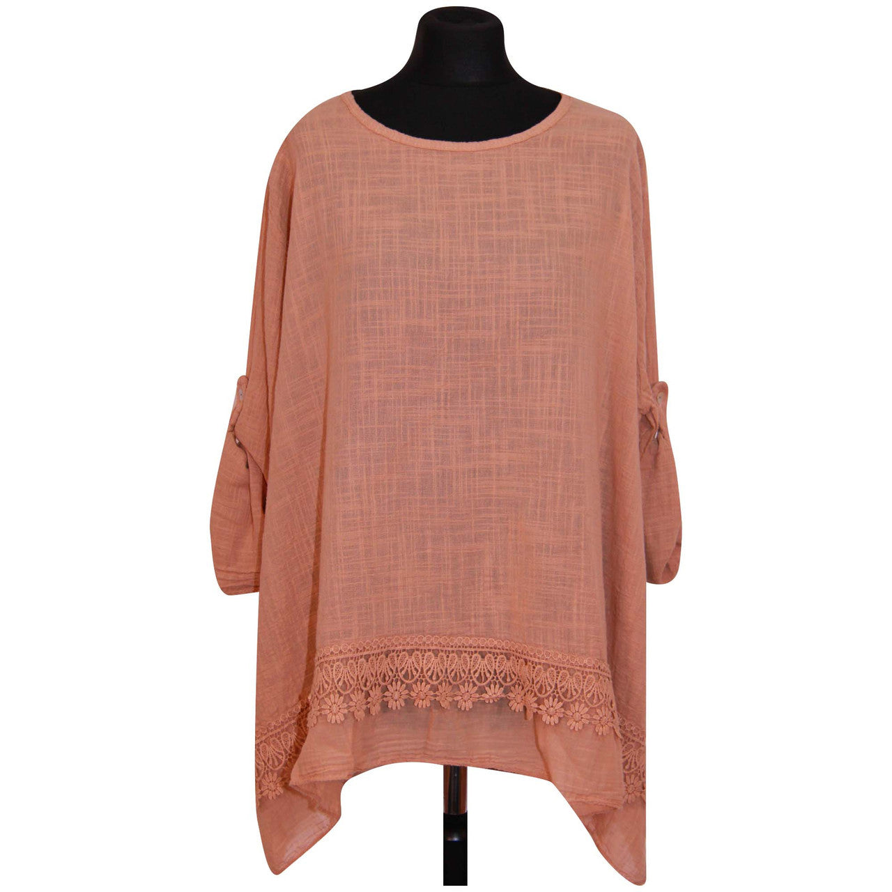 Italian Ladies Plain Lace Top