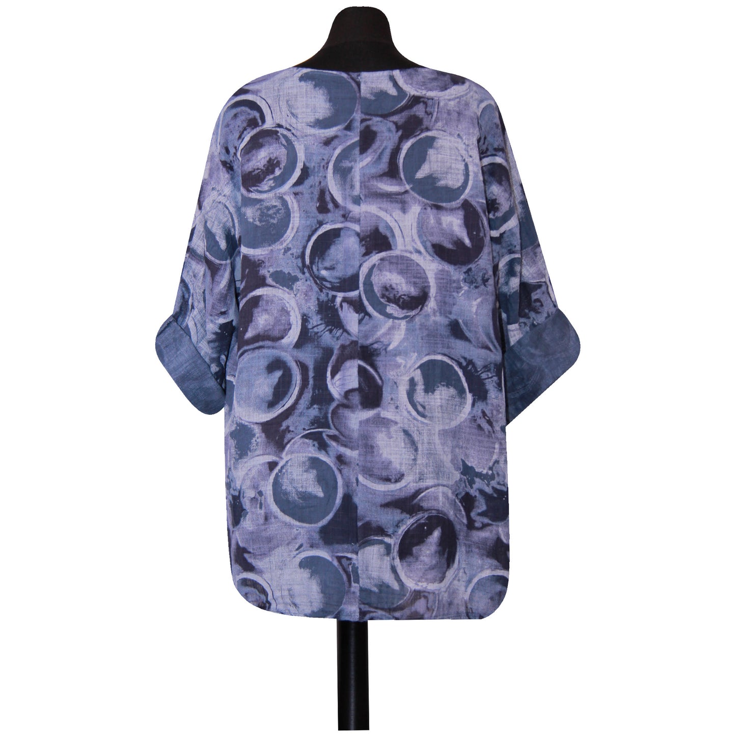 Circle Print Italian Crop Top