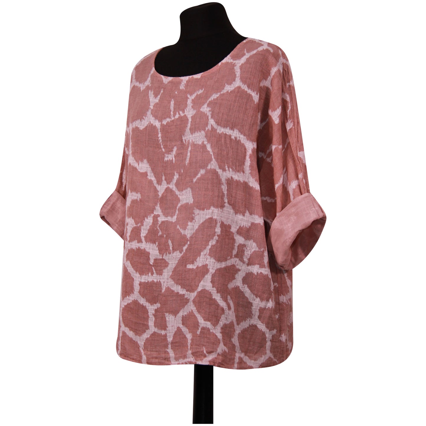 Giraffe Print Italian Crop Top