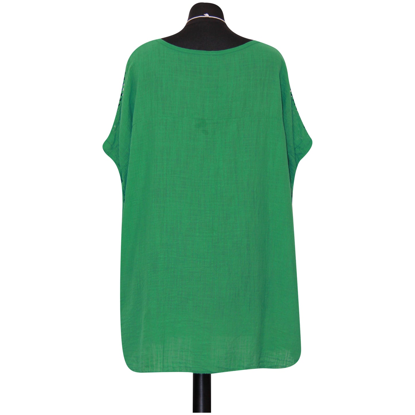 Femmes italiennes grande taille haut dames dentelle épaule plaine collier haut