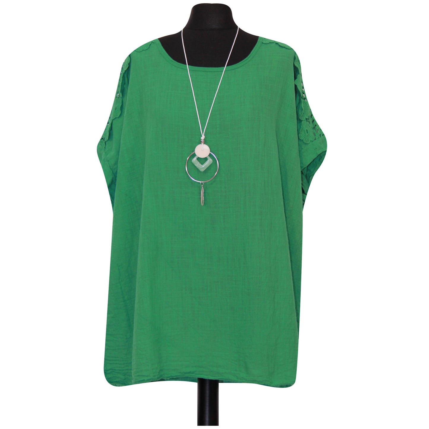 Femmes italiennes grande taille haut dames dentelle épaule plaine collier haut