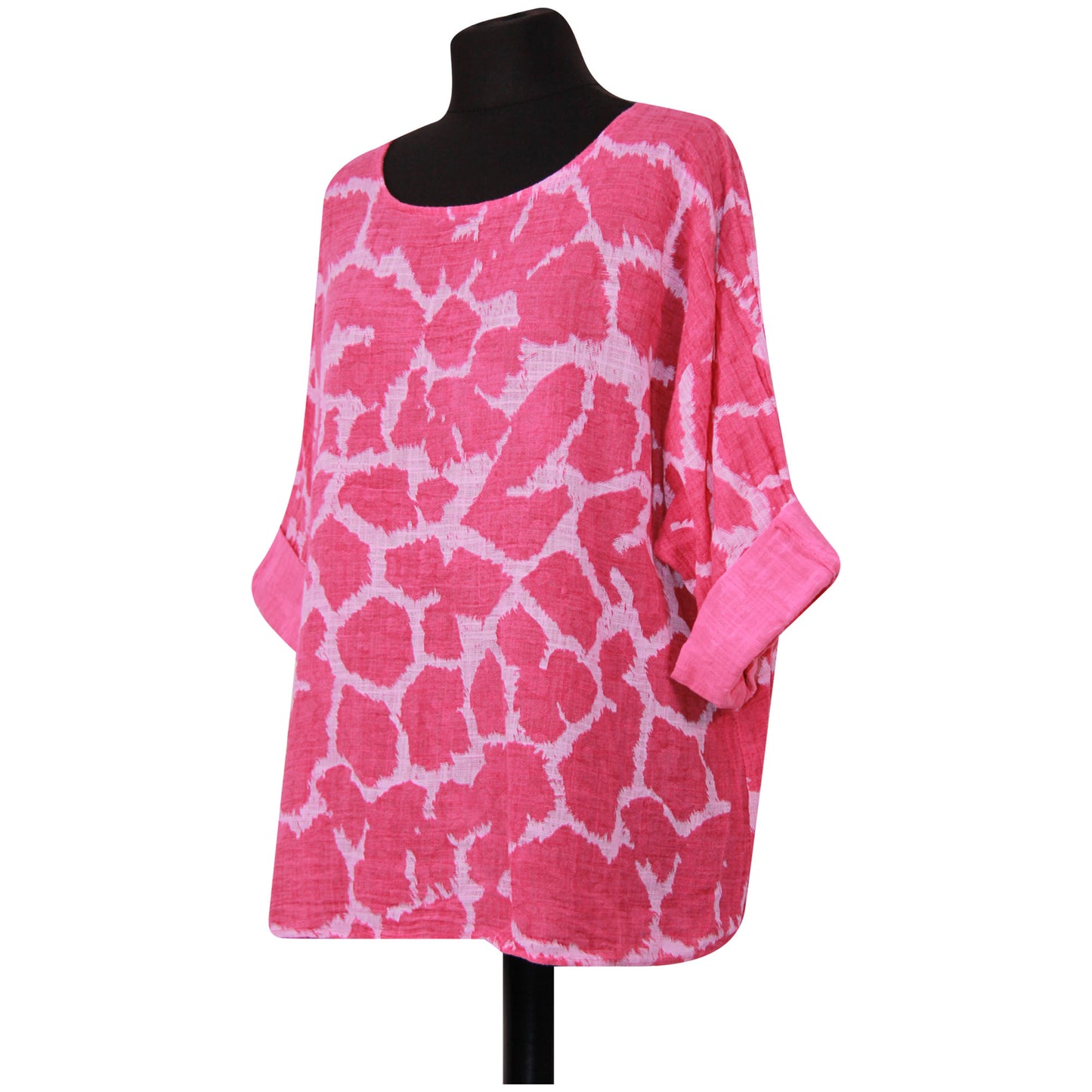 Giraffe Print Italian Crop Top
