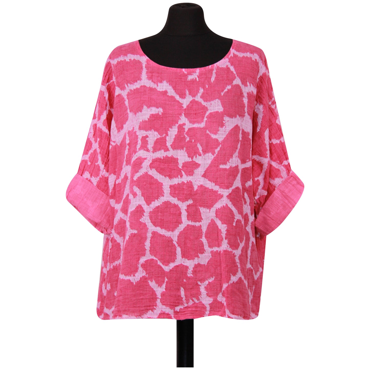 Giraffe Print Italian Crop Top
