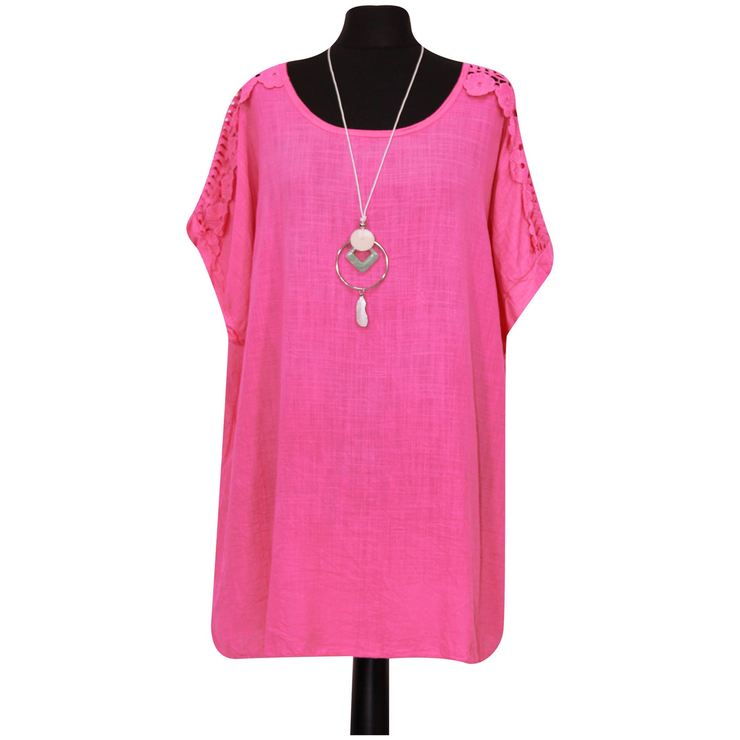 Femmes italiennes grande taille haut dames dentelle épaule plaine collier haut
