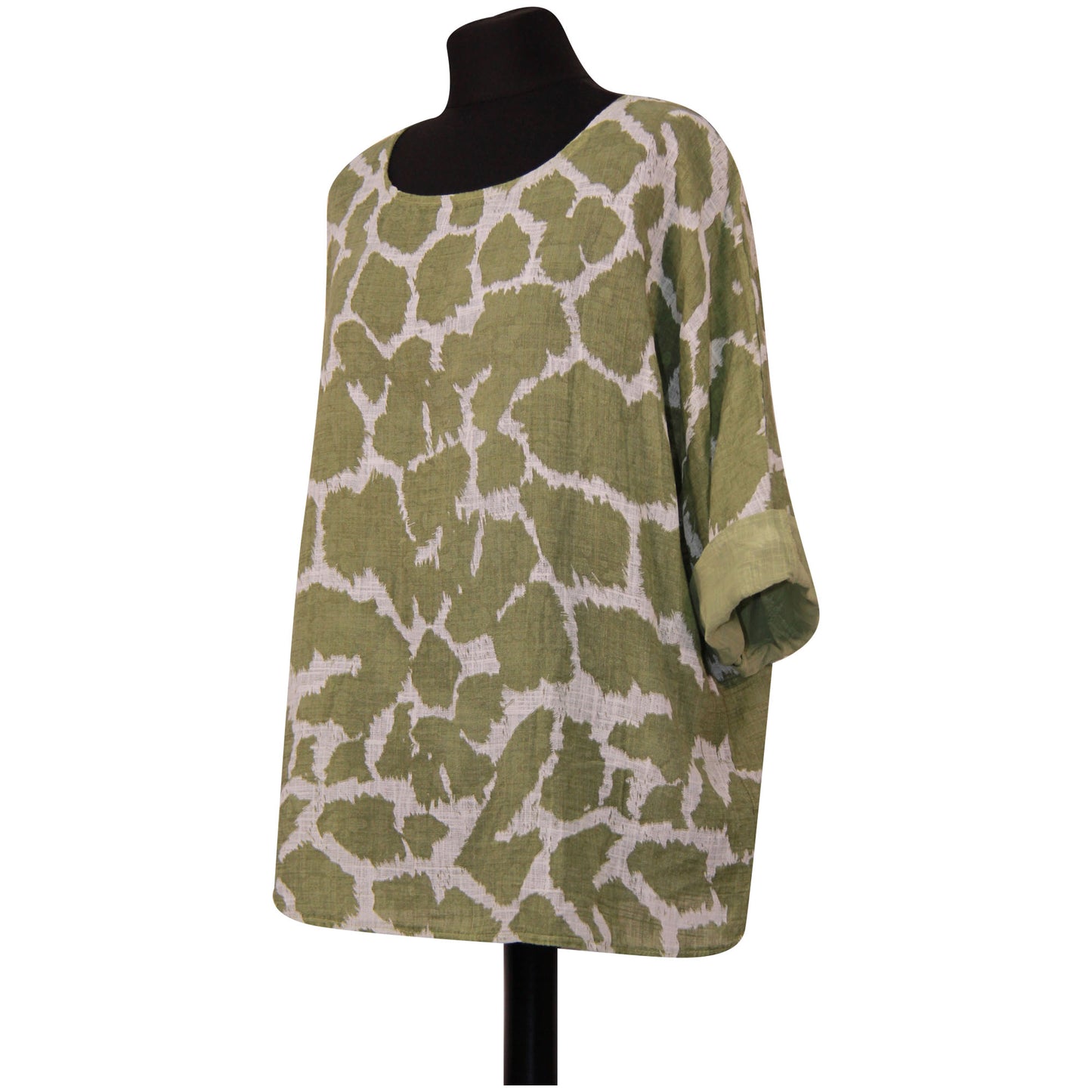 Giraffe Print Italian Crop Top