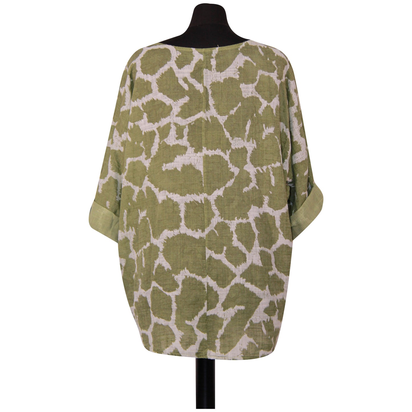 Giraffe Print Italian Crop Top