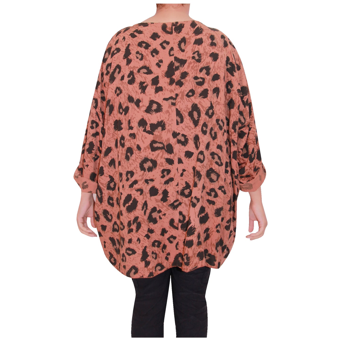 Dames Italiaanse top dames luipaard dierenprint