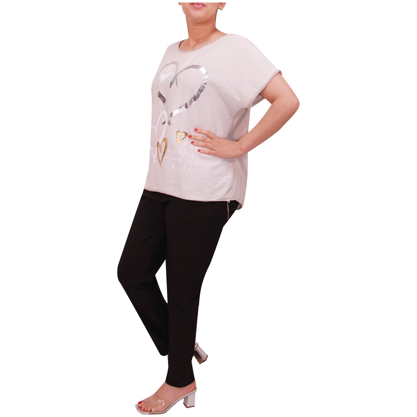 Haut à manches courtes pour femmes, t-shirt imprimé feuille italienne pour femmes, été