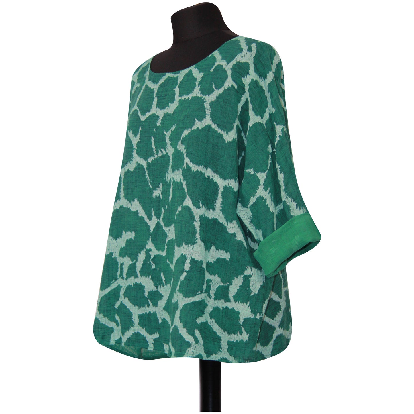 Giraffe Print Italian Crop Top