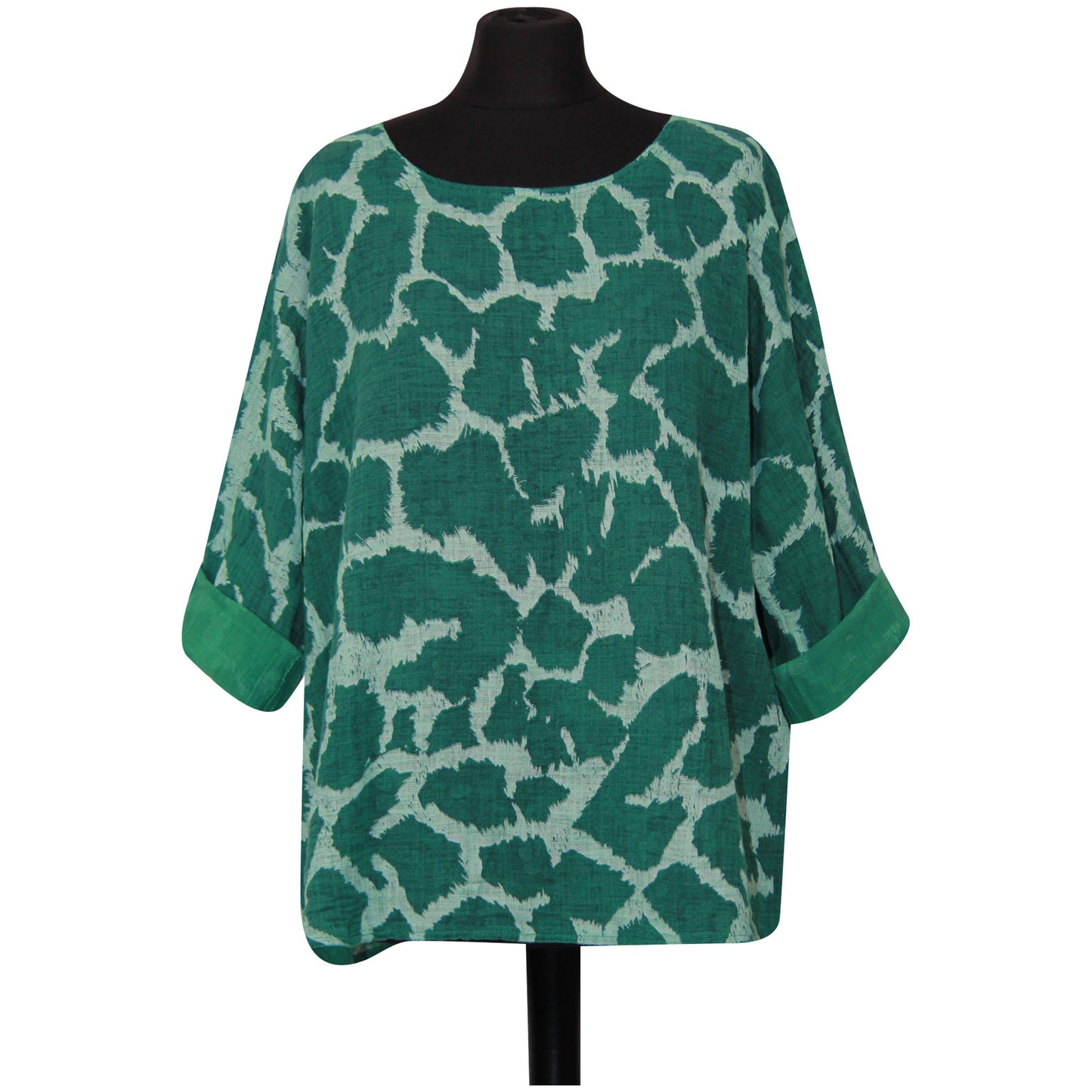 Giraffe Print Italian Crop Top